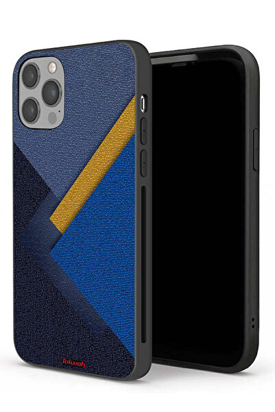 Tolwak جراب حماية من الجلد بتصميم مثلثات لهاتف Apple iPhone 12 Pro Max