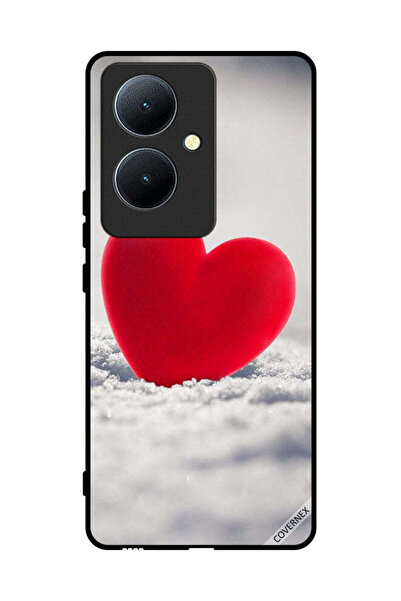 Covernex غطاء حماية لهاتف Vivo Y78 5G بتصميم قلب أحمر جميل