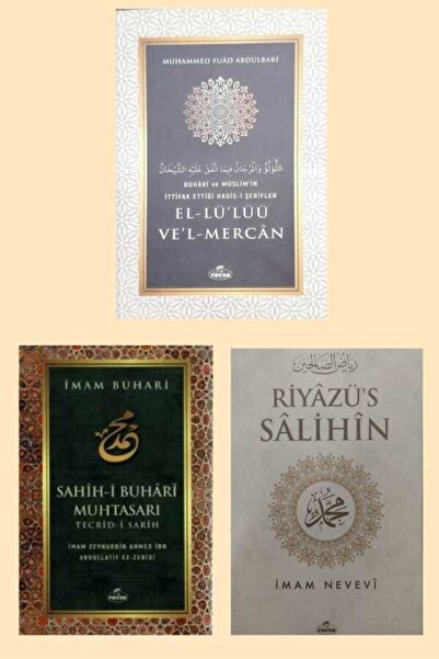 Ravza Yayınları Riyazus Salihin Sahih Buhari Muhtasari Buhari ve Müslimin Itt...