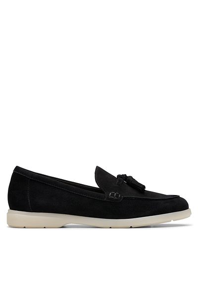 CLARKS Mocasini negri pentru femei CLARKS-26181450 015 BLACK SDE