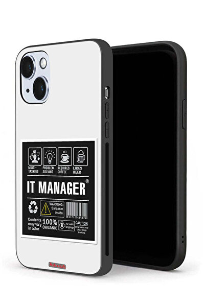 Tolwak جراب حماية لجهاز Apple iPhone 14 - ملصق مدير تكنولوجيا المعلومات