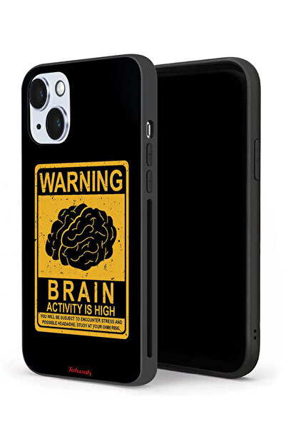 Tolwak جراب حماية لجهاز Apple iPhone 14 Plus تحذير: نشاط الدماغ مرتفع