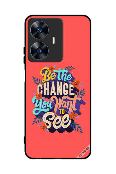 Covernex غطاء حماية لهاتف Realme C55 كن التغيير الذي تريد رؤيته