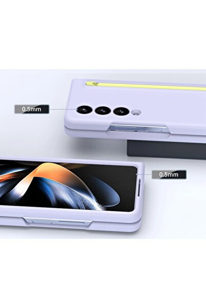 isag Protective Case Compatible with Samsung Galaxy Z Fold 4, with S-Pen Included, Slim, Shockproof, Prem