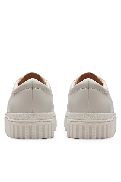 CLARKS Teniși de damă albi CLARKS-26177817 555 OFF WHITE LEA