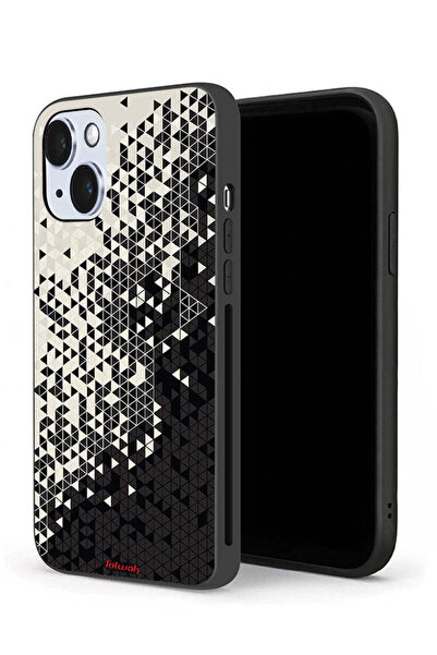 Tolwak جراب حماية لجهاز Apple iPhone 14 Plus بنمط مثلث فني رقمي