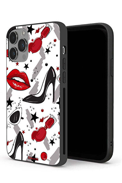 Tolwak غطاء حماية لجهاز Apple iPhone 14 Pro Max برسومات أحمر الشفاه والأحذية