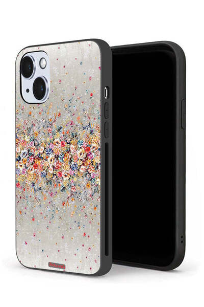 Tolwak جراب حماية لجهاز Apple iPhone 14 Plus برسومات زهور صغيرة وفن تجريدي