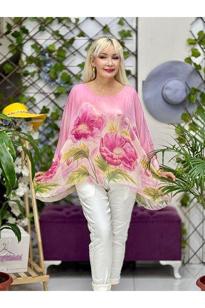 Punta Otantik Yg2063-5 Italian Silk Blouse
