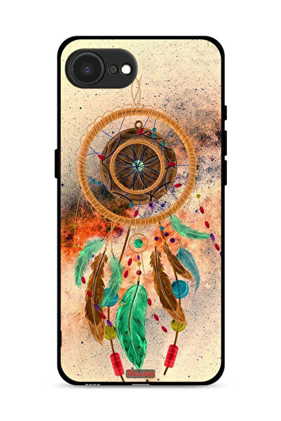 Tolwak غطاء حماية لجهاز Apple iPhone 16e بتصميم ماندالا ريش معلق