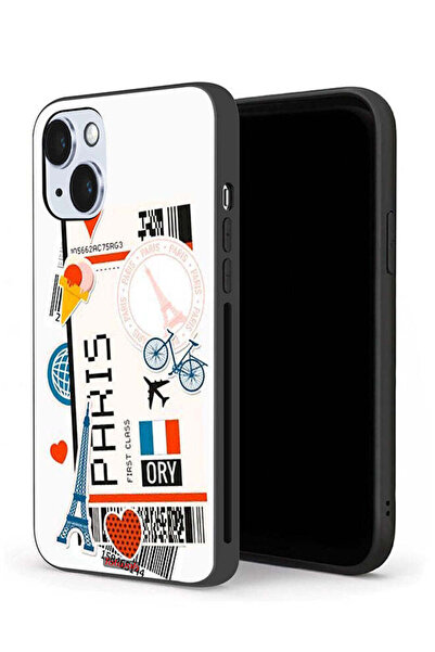 Tolwak غطاء حماية لجهاز Apple iPhone 14 بملصق باريس