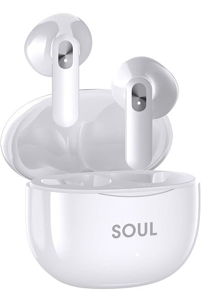 X.Cell سماعات أذن لاسلكية Xcell Soul13 | مقاومة للماء IPX4، تدوم 5 ساعات | تحكم باللمس | تصميم مريح وأنيق (أبيض)