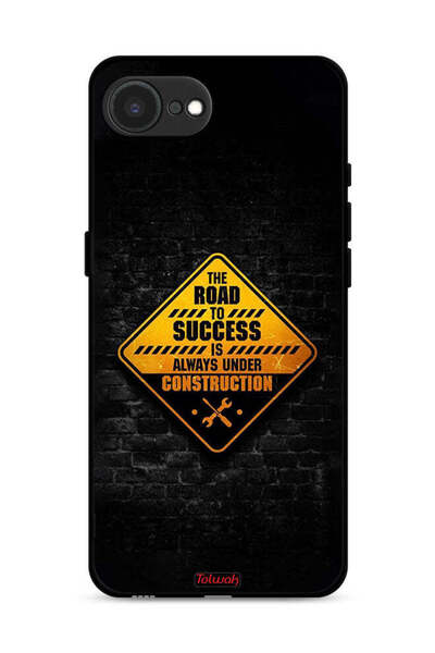 Tolwak غطاء حماية لجهاز Apple iPhone 16e الطريق إلى النجاح دائمًا قيد الإنشاء