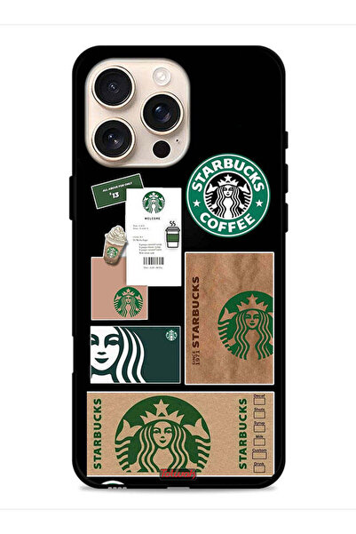 Tolwak غطاء حماية لجهاز Apple iPhone 16 Pro Max ملصق ستاربكس