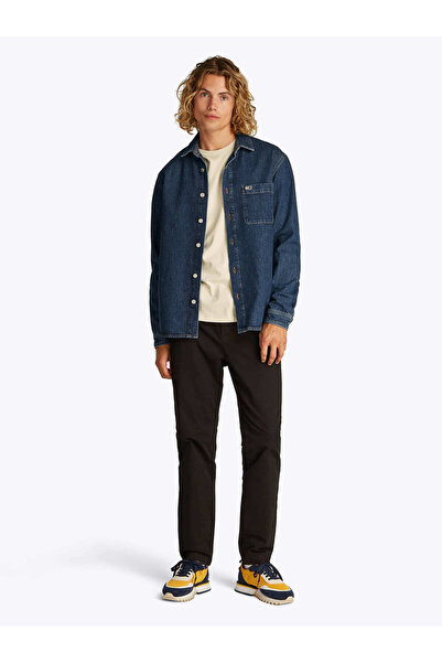 Tommy Hilfiger Erkek Th Regular Gömlek - Denim