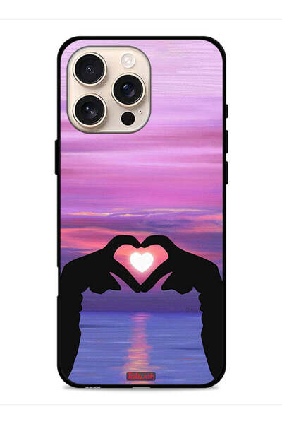 Tolwak غطاء حماية لجهاز Apple iPhone 16 Pro Max بتصميم قلب وقمر