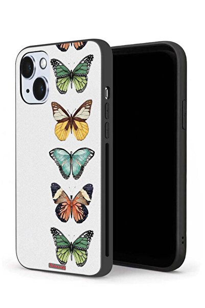 Tolwak غطاء حماية لجهاز Apple iPhone 14 Plus بنقشة أربع فراشات
