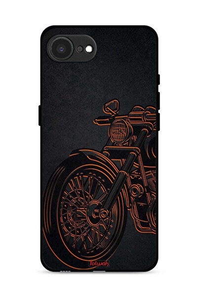 Tolwak غطاء حماية لجهاز Apple iPhone 16e بتصميم دراجة عتيقة