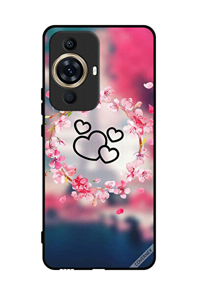Covernex غطاء حماية لهاتف هواوي نوفا 11 - مشبك فني على شكل قلوب