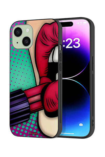 Tolwak Apple iPhone 15 Plus Protective Case Cover Lipstick