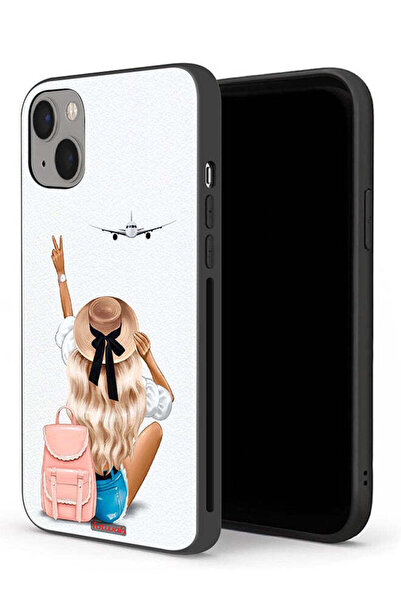 Tolwak جراب حماية لجهاز Apple iPhone 13 - فتاة تحب السفر