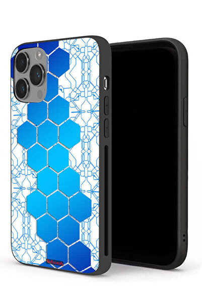 Tolwak غطاء حماية لجهاز Apple iPhone 14 Pro Max بتصميم شبكة أيقونات سداسية ال...