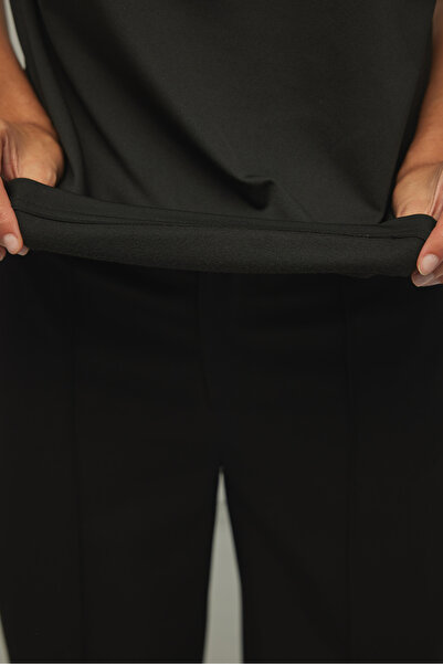 Fahhar Μπλουζάκι Basic Modal Woven Μαύρο