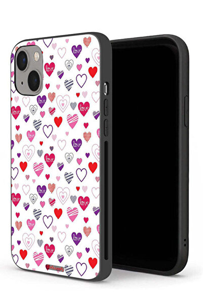 Tolwak غطاء حماية لجهاز Apple iPhone 13 mini برسومات قلوب