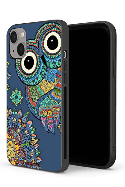 Tolwak غطاء حماية لجهاز Apple iPhone 13 mini بتصميم بومة زهرية