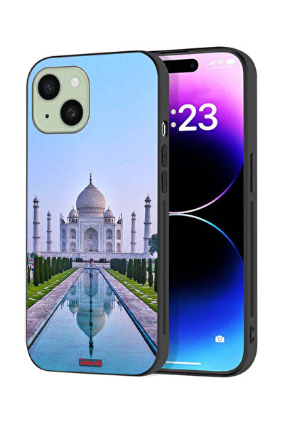 Tolwak Apple iPhone 15 Plus Protective Case Cover Taj Mahal