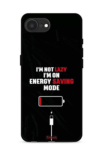 Tolwak غطاء حماية لجهاز Apple iPhone 16e، أنا لست كسولاً، أنا في وضع توفير ال...