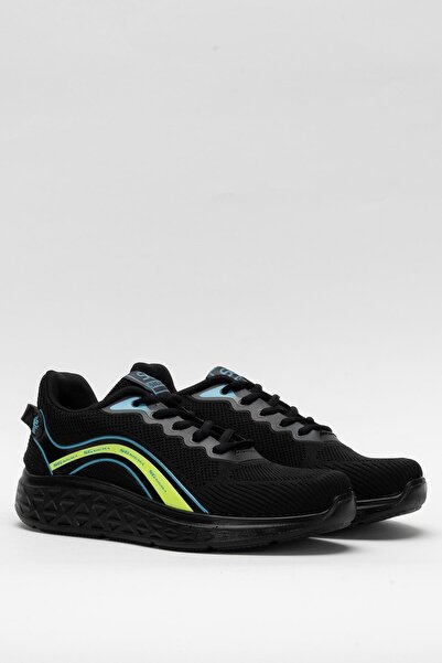 Liger Чоловічі трикотажні кросівки, що пропускають повітря, без запаху, чорні