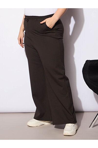 Sassafras By Styli Plus Size Regular Fit Pants with Drawstring