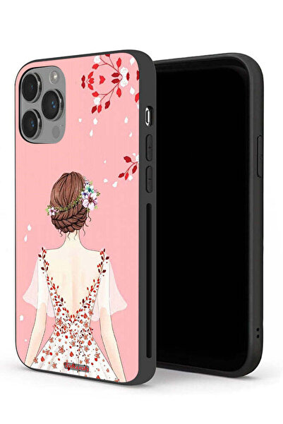 Tolwak جراب حماية لجهاز Apple iPhone 14 Pro Max بتصميم فتاة واقفة