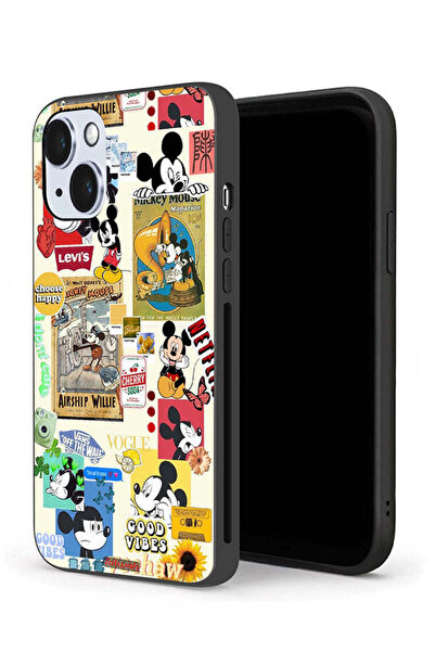 Tolwak جراب حماية لجهاز Apple iPhone 14 مع ملصقات Happy