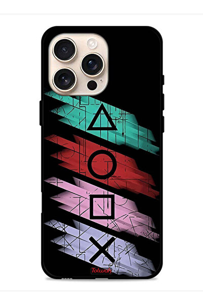 Tolwak غطاء حماية لجهاز Apple iPhone 16 Pro Max برسومات أيقونات لعبة الحبار