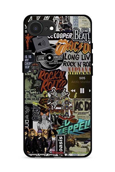 Tolwak غطاء حماية لجهاز Apple iPhone 16e، شعار Long Live Rock N Roll