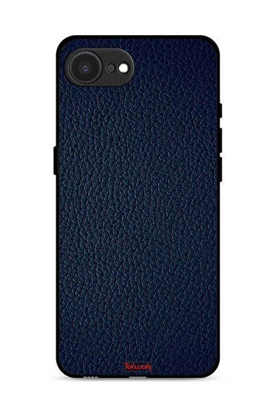 Tolwak غطاء حماية جلدي بنقشة جلد البقر لهاتف Apple iPhone 16e