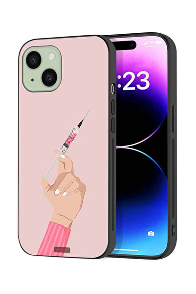 Tolwak Apple iPhone 15 Plus Protective Case Cover Love Injection
