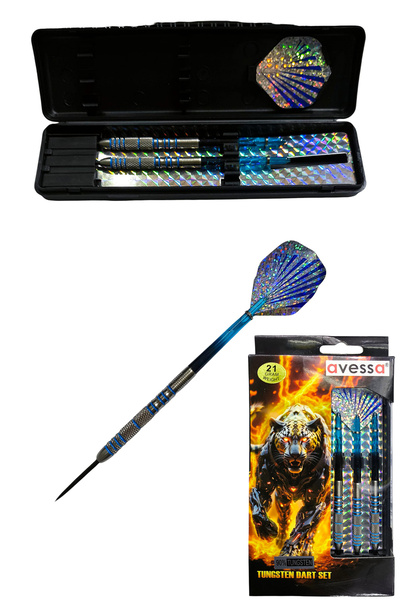 AVESSA Profesyonel Dart Okları Serisi — Tungsten Gövde - Ağırlık & Denge - Hassas Atış - Taşıma Kutusu