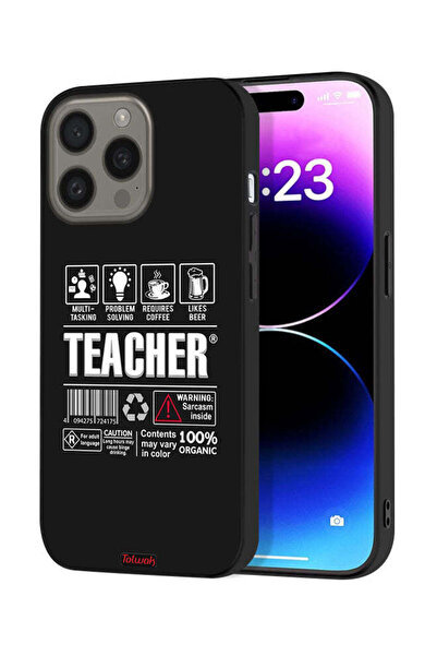 Tolwak غطاء حماية لجهاز Apple iPhone 15 Pro Max ملصق المعلم