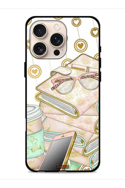 Tolwak غطاء حماية لجهاز Apple iPhone 16 Pro بتصميم نظارات على الكتب