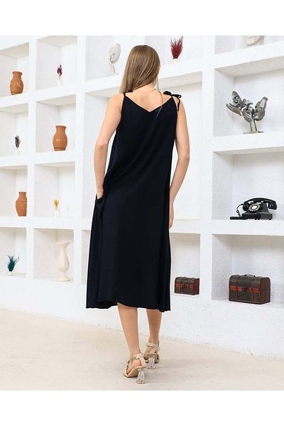 Vespo Women's Summer Dress Viscose with Pockets