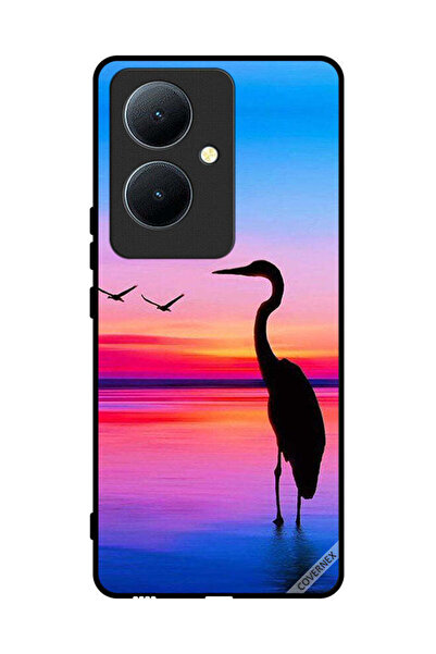 Covernex غطاء حماية لهاتف Vivo Y78+ 5G - شوك وطيور