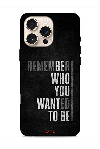 Tolwak غطاء حماية لجهاز Apple iPhone 16 Pro تذكر من أردت أن تكون