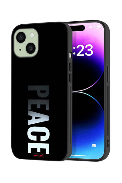 Tolwak Apple iPhone 15 Plus Protective Case Cover Peace