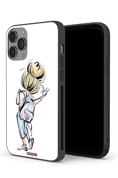 Tolwak جراب حماية لجهاز Apple iPhone 14 Pro بتصميم فتاة العودة إلى المدرسة