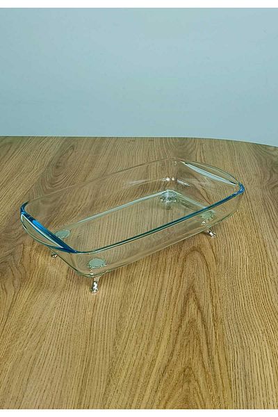 Elta Collection Mini Pedestal Presentation Service and Deep Pyrex
