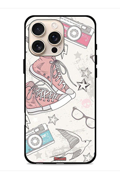 Tolwak غطاء حماية لجهاز Apple iPhone 16 Pro Max من القماش بتصميم حذاء وفن كاميرا