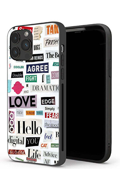 Tolwak جراب حماية لجهاز Apple iPhone 13 Pro Max مع ملصقات اقتباسات قصيرة